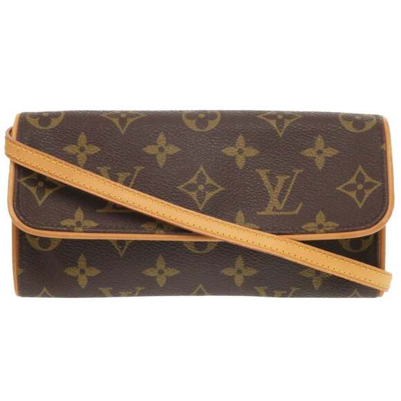 LOUIS VUITTON Brown Monogram Pochette Shoulder Bag
